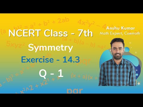 Class 7 Chapter 14 Ex 14.3 Q 1 Symmetry Maths NCERT CBSE