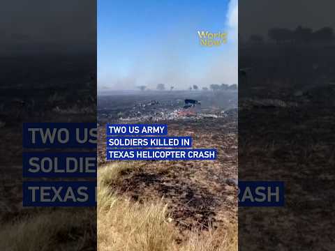 Two US Army soldiers killed in Texas helicopter crash#worldnow