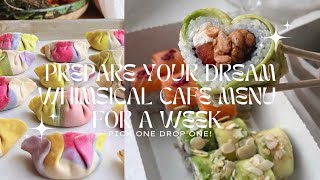 my dream whimsical café menu for a week ☕️🧁 | pick one drop one