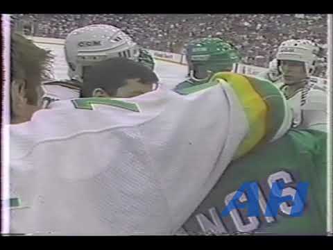 NHL Jan. 10, 1987 Minnesota North Stars v Hartford Whalers (R) Frantisek Musil v Ron Francis (R)