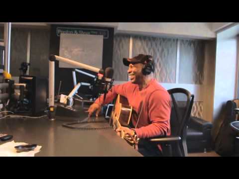 Kevin Eubanks and his guitar on the Preston and Steve Show