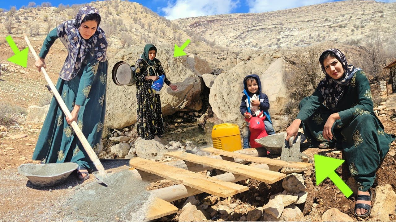 Simple Life in the Mountains | Nomadic Mother’s Peaceful Day in Iran Village Life