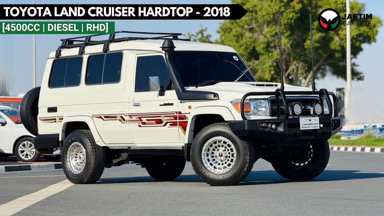 تويوتا لاند كروزر 70 2018 | 4.5L DIESEL ENGINE | MT | RHD | HEAVY BULL BAR WITH LED FOCUSED LIGHTS | DUAL BULL BAR ANTENN video