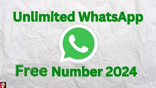 Fake WhatsApp Number 2024 | How To Get Free WhatsApp USA Number