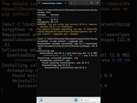 Quicktip 240 Python Pip Tutorial Update Pip Version