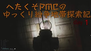 [EFT] へたくそPMCのゆっくり紛争地帯探索記 day1