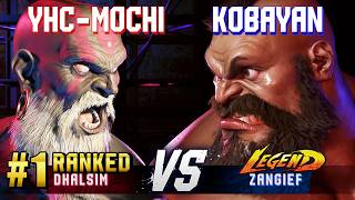 SF6 ▰ YHC-MOCHI (#1 Ranked Dhalsim) vs KOBAYAN (Zangief) ▰ High Level Gameplay
