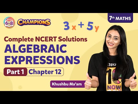 Algebraic Expressions Class 7 Maths (Chapter 12) Complete NCERT Solutions (Pt 1) | BYJU'S - Class 7