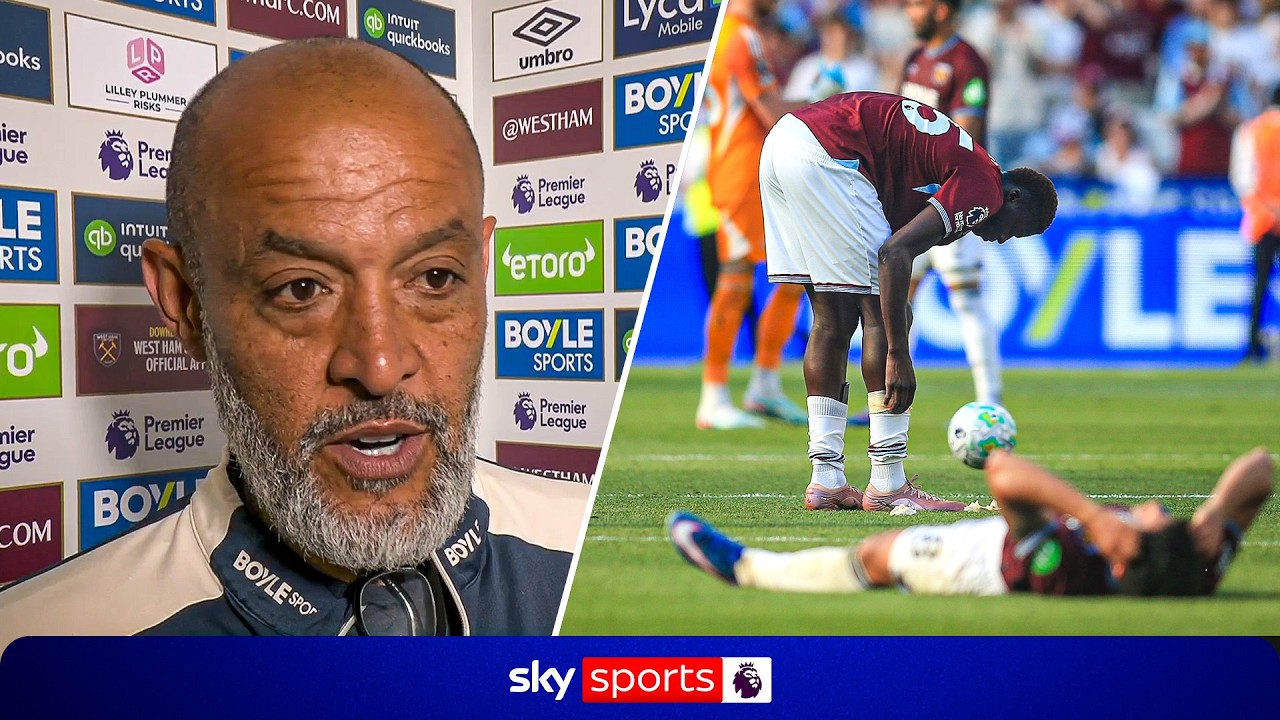"It's the moment to feel sadness" | Nuno Espirito Santo REACTS to West Ham relegation