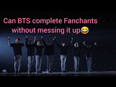 BTS messing up Fanchants Ft. Bts mimicking Army😂