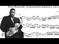 Cannonball Adderley Poor Butterfly saxophone solo transcription