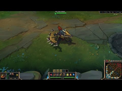 New Prehistoric Renekton Skin - 750RP - In Game Preview - PBE Server - League Of Legends