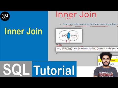 39 Sql Join Clause Inner Join In Sql Sql Tutorial