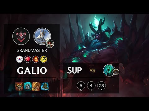 Galio Support vs Thresh - KR Grandmaster Patch 10.22