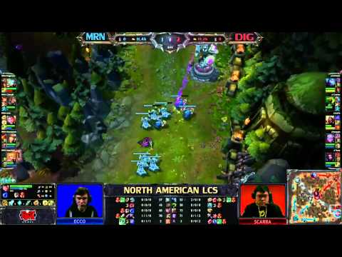 Team MRN vs Team Dignitas Spring LCS 2013 NA W7D2 FULL GAME