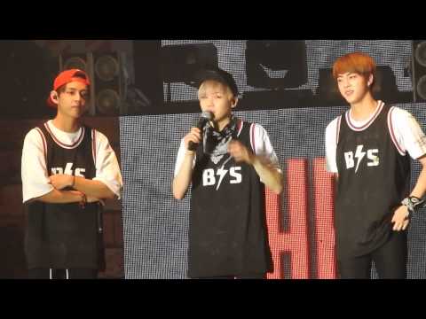 150829 방탄소년단 BTS Live Trilogy in Hong Kong, Episode II: The Red Bullet - SUGA TALK