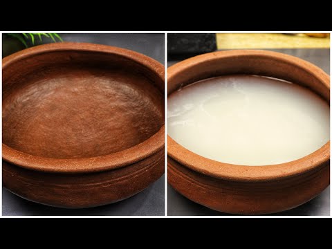 പുതിയ മൺചട്ടി ഒട്ടും മൺചുവയില്ലാതെ കിട്ടാൻ ഈ രീതിയിൽ മയക്കിയെടുത്താൽ മതി/Seasoning of New Clay Pot