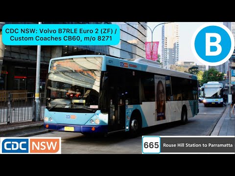 CDC NSW: Volvo B7RLE Euro 2 (ZF) / Custom Coaches CB60, m/o 8271