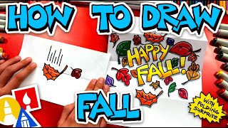 How To Draw A Fall Folding Surprise 🍁