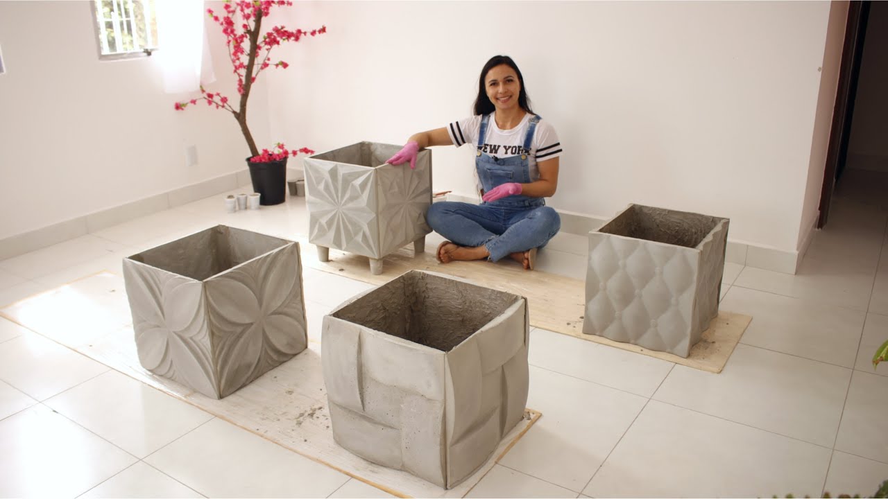 How to Make Large Cement Vases Worthy of a Professional. Make and sell.