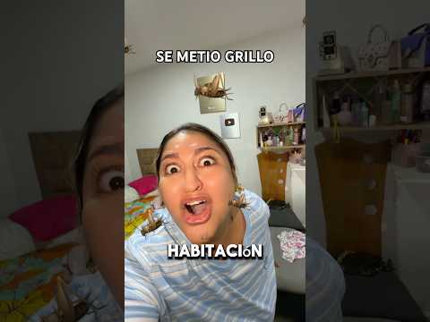 SE METIÓ UN GRILLO A MI HABITACIÓN 🦗😵‍💫 #shorts #shortvideo #comedy