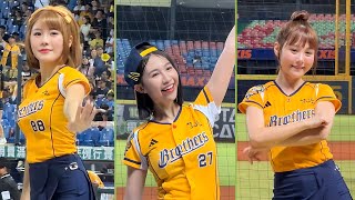 【Passion Sisters】#畇二#儀諪#波波#黃潮再起#台湾チアリーディングチーム#中華職棒#CPBL#洲際棒球場#20240731