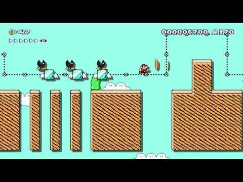 Muncher Chase by Arceus 一SUPER MARIO MAKER一 No Commentary 1AL
