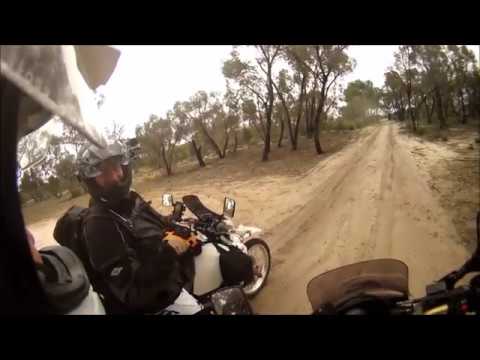 Little Desert Victoria by motorcycle Dr650