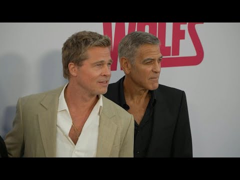 George Clooney and Brad Pitt hit 'Wolfs' red carpet in Hollywood | AFP