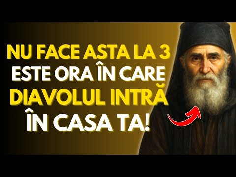 Sfântul Paisie AVERTIZEAZĂ: INTERZICE total să faci ASTA între 2-4 DIMINEAȚA - Este ORA DIAVOLULUI!