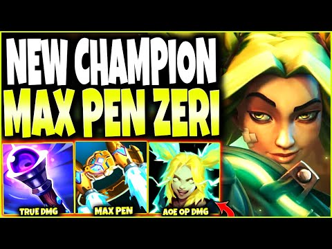 New Champion ZERI & our Season 12 Max Pen Build can SNIPE THROUGH WALLS 🔥 LoL Mid Zeri s12 Gameplay