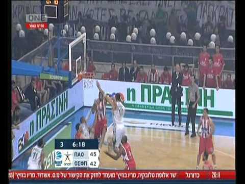 Halperin in gm4 - יותם הלפרין במשחק 4 בגמר הליגה היוונית-  05/06/11