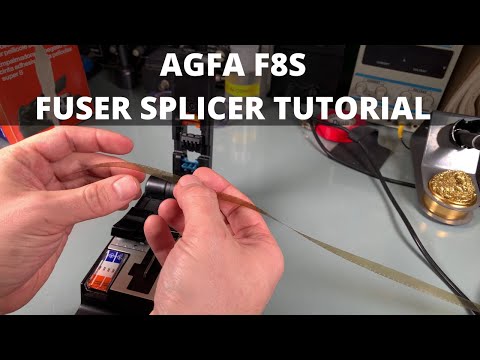 AGFA  F8S  Automatic Fuser Splicer for Super 8 mm film tutorial - how to operate to cut and join