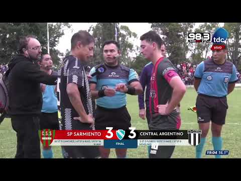 Resumen Sarmiento 3 (3) -  Central Argentino 3 (2) . Goles y definición po penales 17-11-24