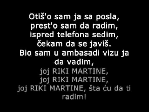 Nesa Bridzis - Aj Riki Martine Tekst Pjesme (Lyrics)