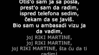 Nesa Bridzis - Aj Riki Martine Tekst Pjesme (Lyrics)