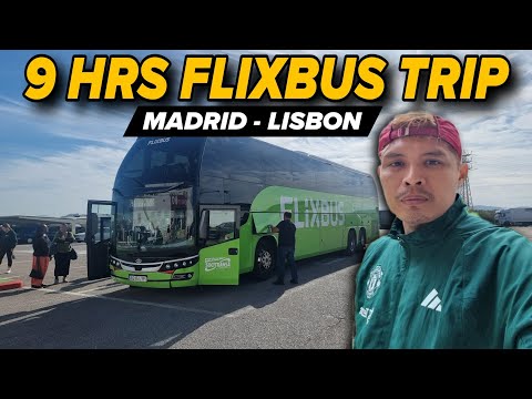 MY 9HRS FLIXBUS TRIP/ MADRID, SPAIN TO LISBON,  PORTUGAL/ #travel #viralvideo #trip #flixbus