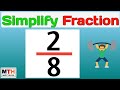 How to simplify the fraction 2/8 | 2/8 Simplified