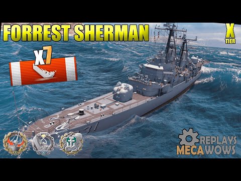 Forrest Sherman 7 Kills & 134k Damage | World of Warships Gameplay 4k