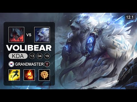 Volibear Top vs Aatrox - KR Master - Season 12 Patch 12.1