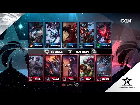 ROX vs CJE Game 2 Highlights - ROX TIGERS vs CJ ENTUS - LCK Week 1 - SPRING 2016