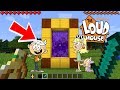 HOW TO MAKE A PORTAL TO THE COOL LOUD HOUSE DIMENSION MINECRAFT THE LOUD HOUSE