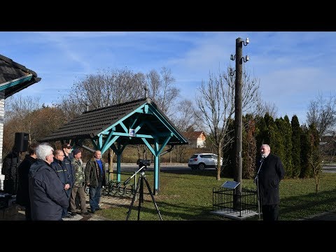 100 éves távírópózna avatása Zalalövőn