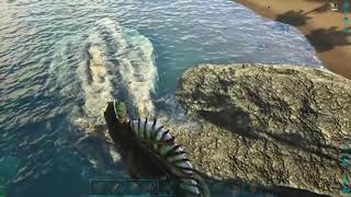 ARK - Spinosaurus Stuck Between Rocks - How to Get Free