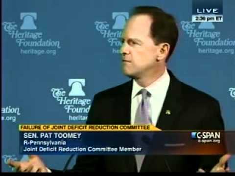 Sen. Toomey speaks to Heritage Foundation - Part I