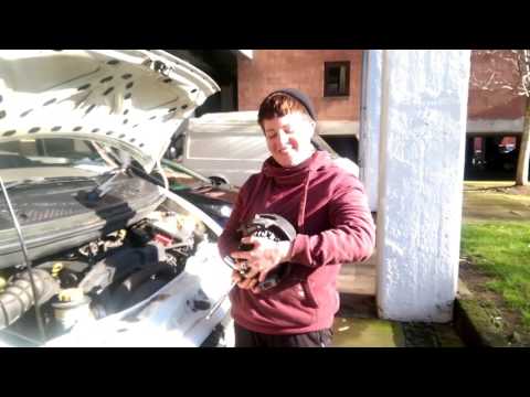 How to change the alternator in a Ford Transit van (without a man).
