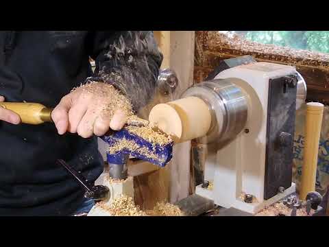 Woodturning Scrap Wood Pendants, Real Time ASMR