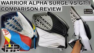 Warrior Alpha Surge practice palm & RG7.1 goalie catching glove comparison review