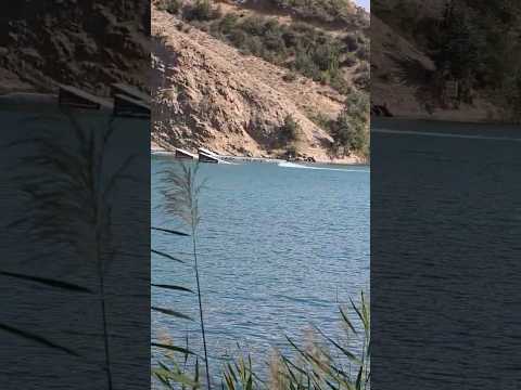 The beautiful natural lake of Valasht with roaring springs in the Alborz Mountains of iran  🇮🇷⛰️🏖🚤❤️
