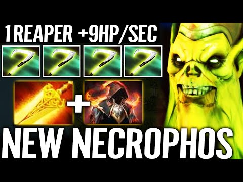 🔥 NEW NECROPHOS 1 Reaper +9HP/SEC — Radiance + Cloak of Flames Strongest Offlane Dota 2 Pro